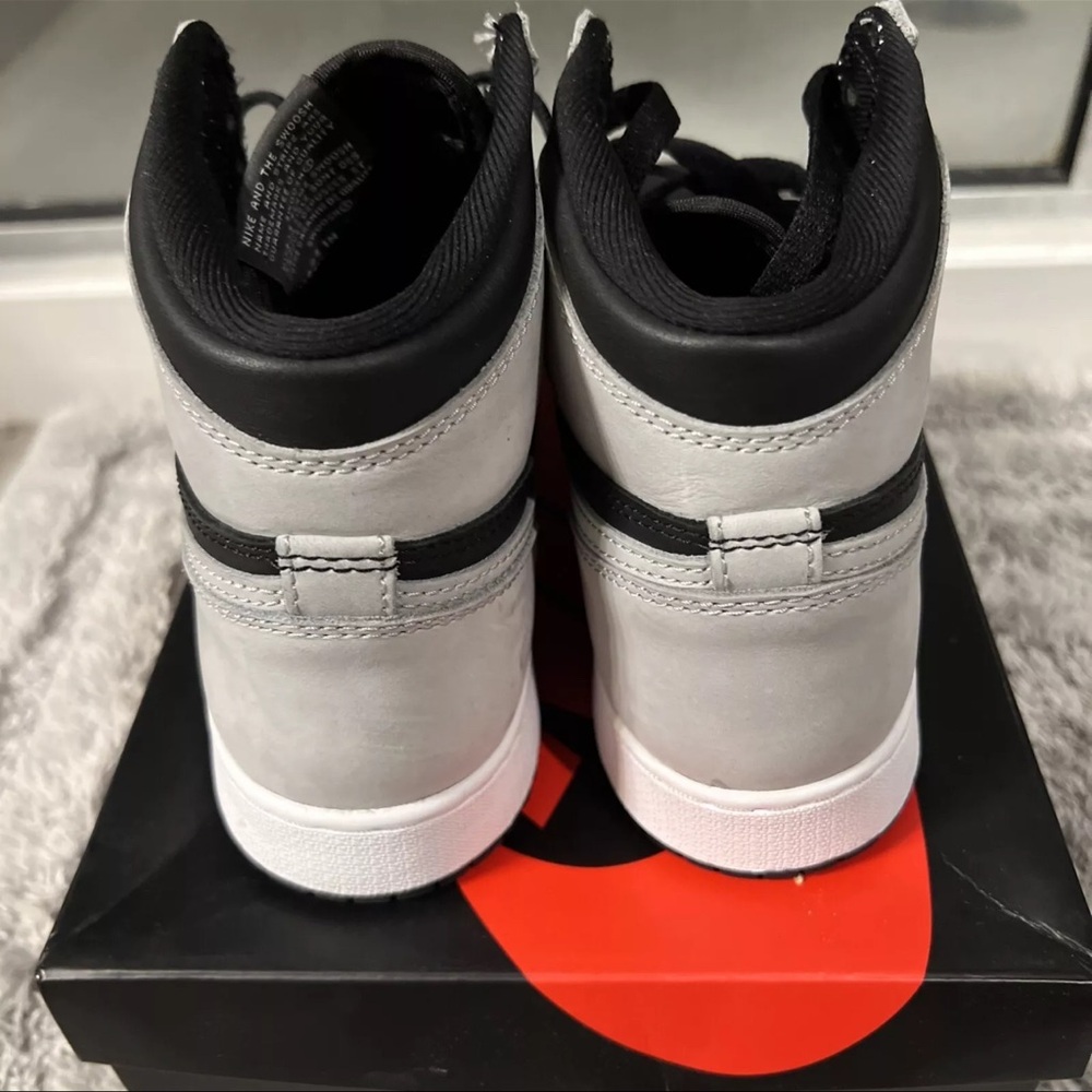 GS Jordan 1 Shadow 2.0 Black and Gray Hi Top Sneakers - Picture 2 of 5